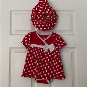 Disney Minnie Mouse Outfit for Toddler polka dot set